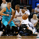 This is Dwyane Wade driving on Jeremy Lin in Game 1. Via Getty Images.